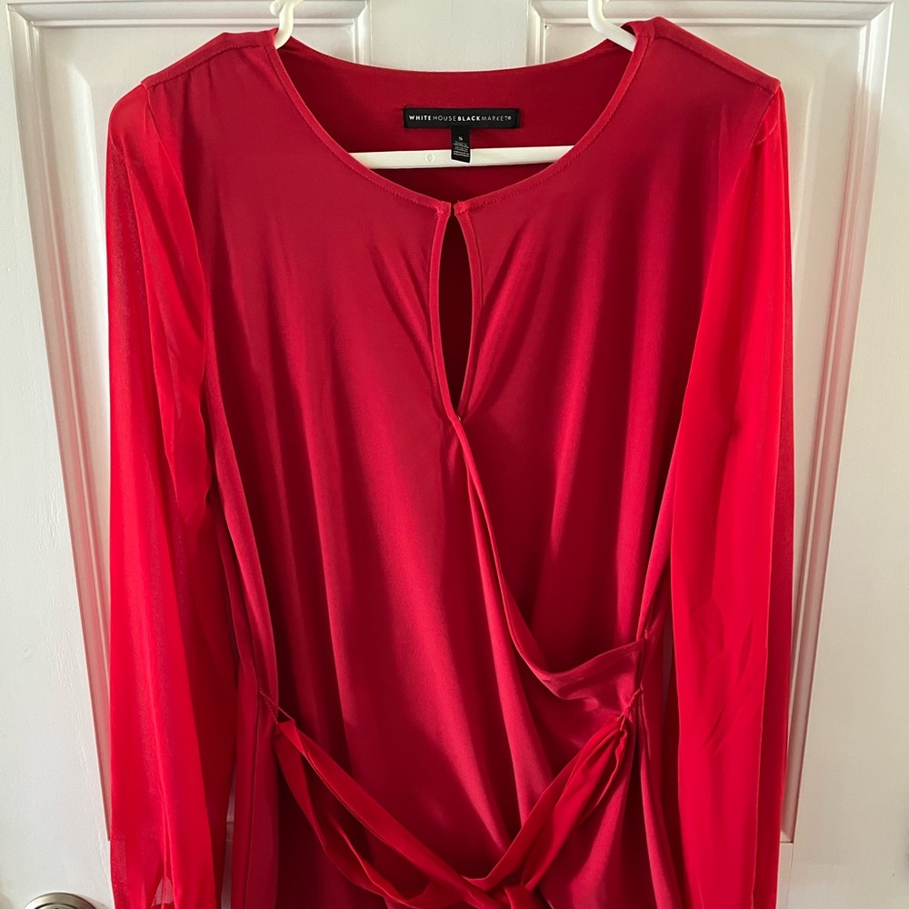 WHBM Sexy Red Blouse